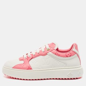 Louis Vuitton White/Pink Leather Time Out Low Top Sneakers Size 38.5, Athletic Shoes & Sneakers - Luxury Closet catalog