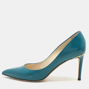 Louis Vuitton Blue Patent Leather Eyeline Pointed Toe Pumps Size 39, Pumps - Luxury Closet catalog