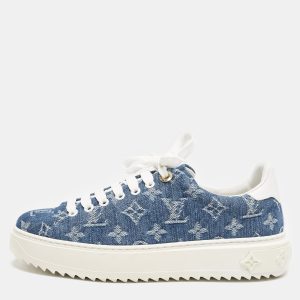 Louis Vuitton Blue Monogram Denim Time Out Sneakers Size 38.5, Athletic Shoes & Sneakers - Luxury Closet catalog