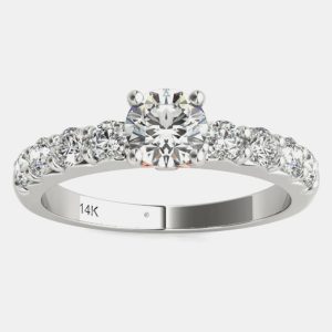 14K White Gold Solitaire Natural Diamond Engagement Ring (1.00 Ctw) US 7, Rings - Luxury Closet catalog