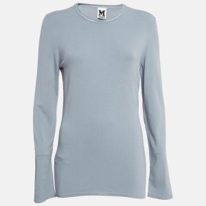 M Missoni Grey Knit Full Sleeve Top L, Shirts & Tops - Luxury Closet