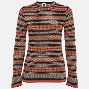 M Missoni Multicolor Patterned Knit Top S, Shirts & Tops - Luxury Closet
