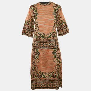 M Missoni Multicolor Wool Blend Patterned Knit Top and Midi Skirt Set M/S, Suits - Luxury Closet catalog