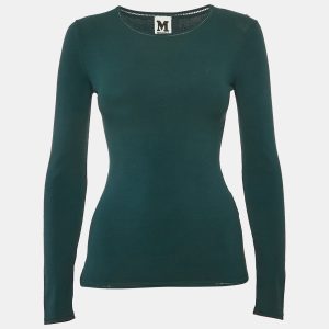 M Missoni Green Jersey Long Sleeve Top S, Shirts & Tops - Luxury Closet catalog