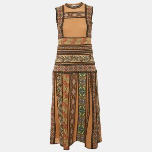 M Missoni Multicolor Patterned Knit Sleeveless Midi Dress M, Dresses - Luxury Closet