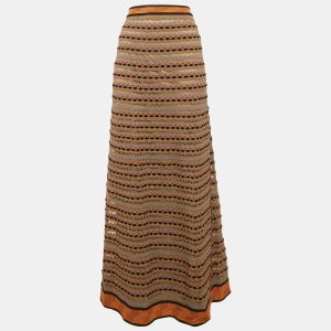 M Missoni Multicolor Patterned Knit Maxi Skirt L, Skirts - Luxury Closet catalog