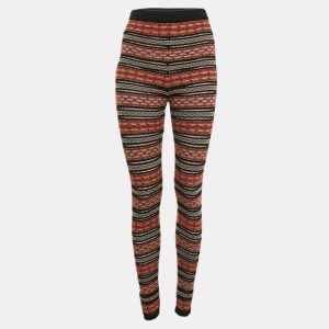 M Missoni Multicolor Stripe Patterned Knit Leggings S, Clothing - Luxury Closet catalog