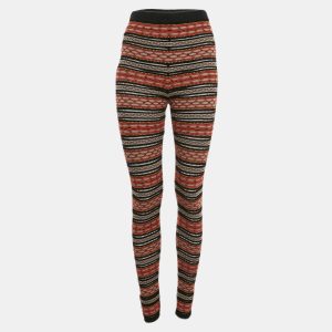M Missoni Multicolor Stripe Patterned Knit Leggings M, Clothing - Luxury Closet catalog