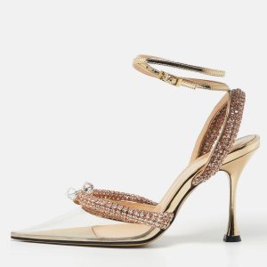 Mach & Mach Transparent PVC Crystal Embellished Georgia Pumps Size 36, Pumps - Luxury Closet