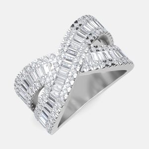 14K White Gold Baguette Fashion Band (2.30 ctw) US 7, Rings - Luxury Closet catalog