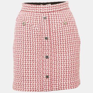 Maje Pink Tweed Mini Skirt XS, Skirts - Luxury Closet