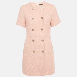 Maje Pink Tweed Rirosila Mini Dress M, Dresses - Luxury Closet catalog