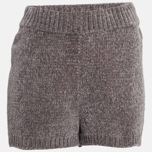 Majorelle Grey Rib Knit Denitza Chenille Shorts L, Shorts - Luxury Closet