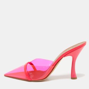 Malone Souliers Hot Pink Patent Leather and PVC  Joella Mules Size 38, Sandals - Luxury Closet catalog