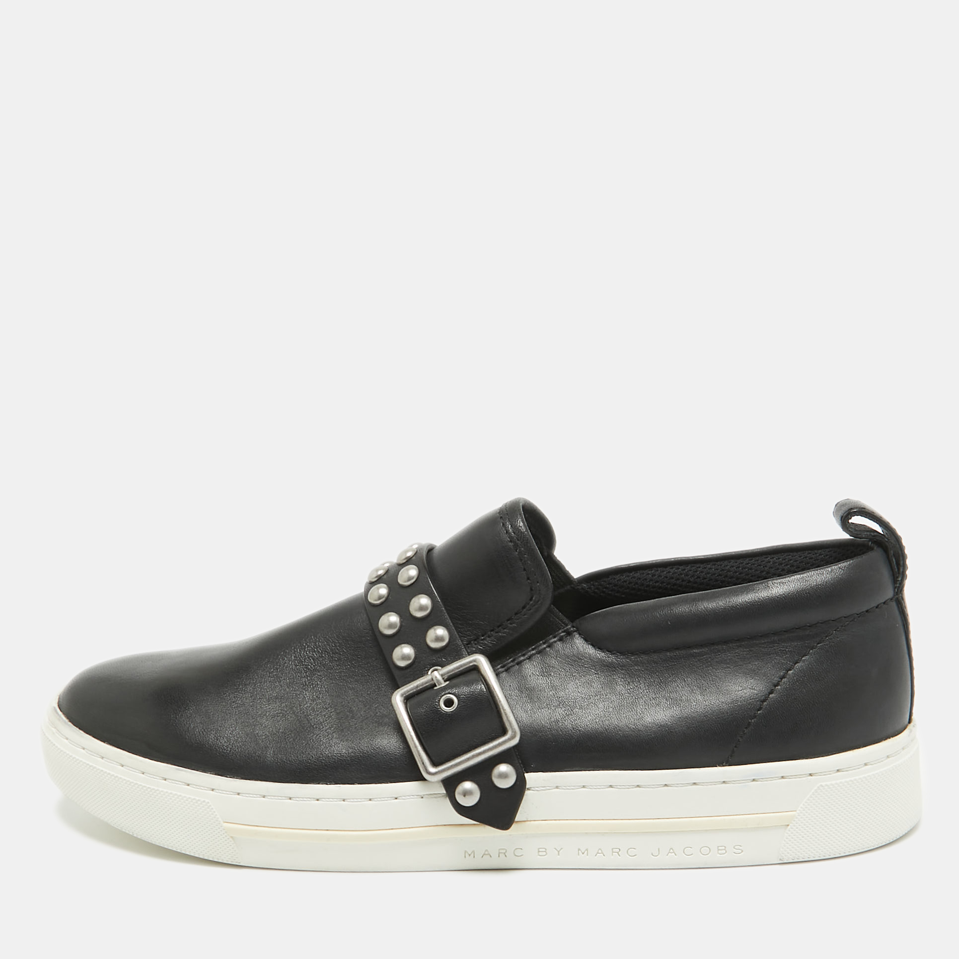 Marc by Marc Jacobs Black Leather Slip On Sneakers Size 37, Athletic Shoes & Sneakers - Luxury Closet