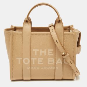 Marc Jacobs Beige Leather Small The Tote Bag, Tote Handbags - Luxury Closet catalog