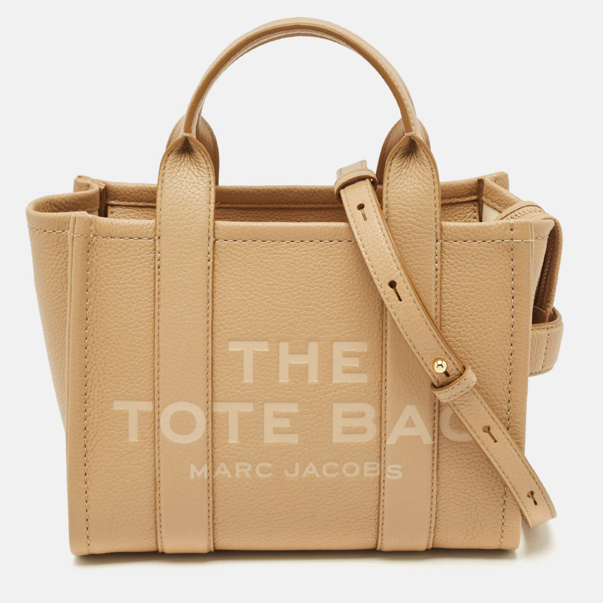 Marc Jacobs Beige Leather Small The Tote Bag, Tote Handbags - Luxury Closet catalog