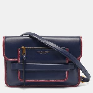 Marc Jacobs Navy Blue/Magenta Leather Large Madison Shoulder Bag, Shoulder Bags - Luxury Closet catalog