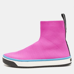 Marc Jacobs Neon Pink Stretch Fabric Dart Socks Slip On Sneakers Size 40, Athletic Shoes & Sneakers - Luxury Closet