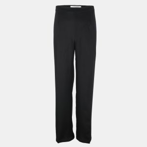 Marina Rinaldi Black Silk Blend Caddy Trousers L, Clothing - Luxury Closet