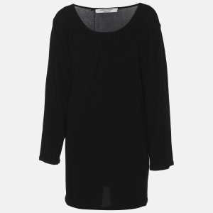 Marina Rinaldi Black Jersey Full Sleeve Top L, Shirts & Tops - Luxury Closet