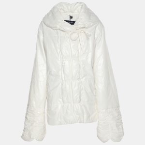 Marina Sport by Marina Rinaldi White Nylon Puffer Jacket L, Coats & Jackets - Luxury Closet catalog