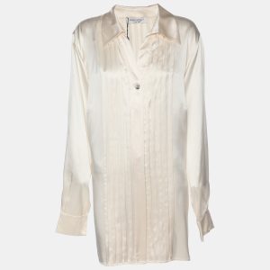 Marina Rinaldi Cream Silk Shirt L, Shirts & Tops - Luxury Closet catalog