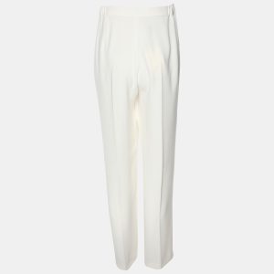 Marina Rinaldi White Jersey Wide Leg Trousers L, Clothing - Luxury Closet catalog