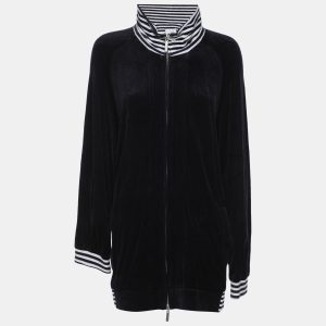 Voyage by Marina Rinaldi Navy Blue Jersey Zip-Up Jacket XL, Coats & Jackets - Luxury Closet catalog