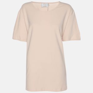 Voyage by Marina Rinaldi Peach Stretch Cotton Top L, Shirts & Tops - Luxury Closet catalog