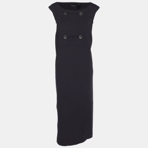 Marina Sport by Marina Rinaldi Navy Blue Jersey Sleeveless Dress L, Dresses - Luxury Closet