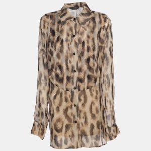 Marina Rinaldi Brown Printed Silk Shirt L, Shirts & Tops - Luxury Closet catalog