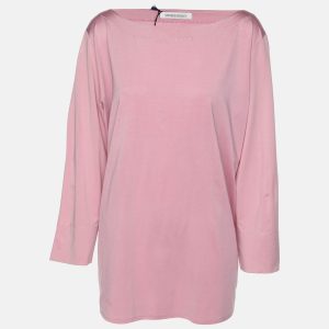Marina Rinaldi Light Pink Jersey 3/4 Sleeve Tops L, Shirts & Tops - Luxury Closet