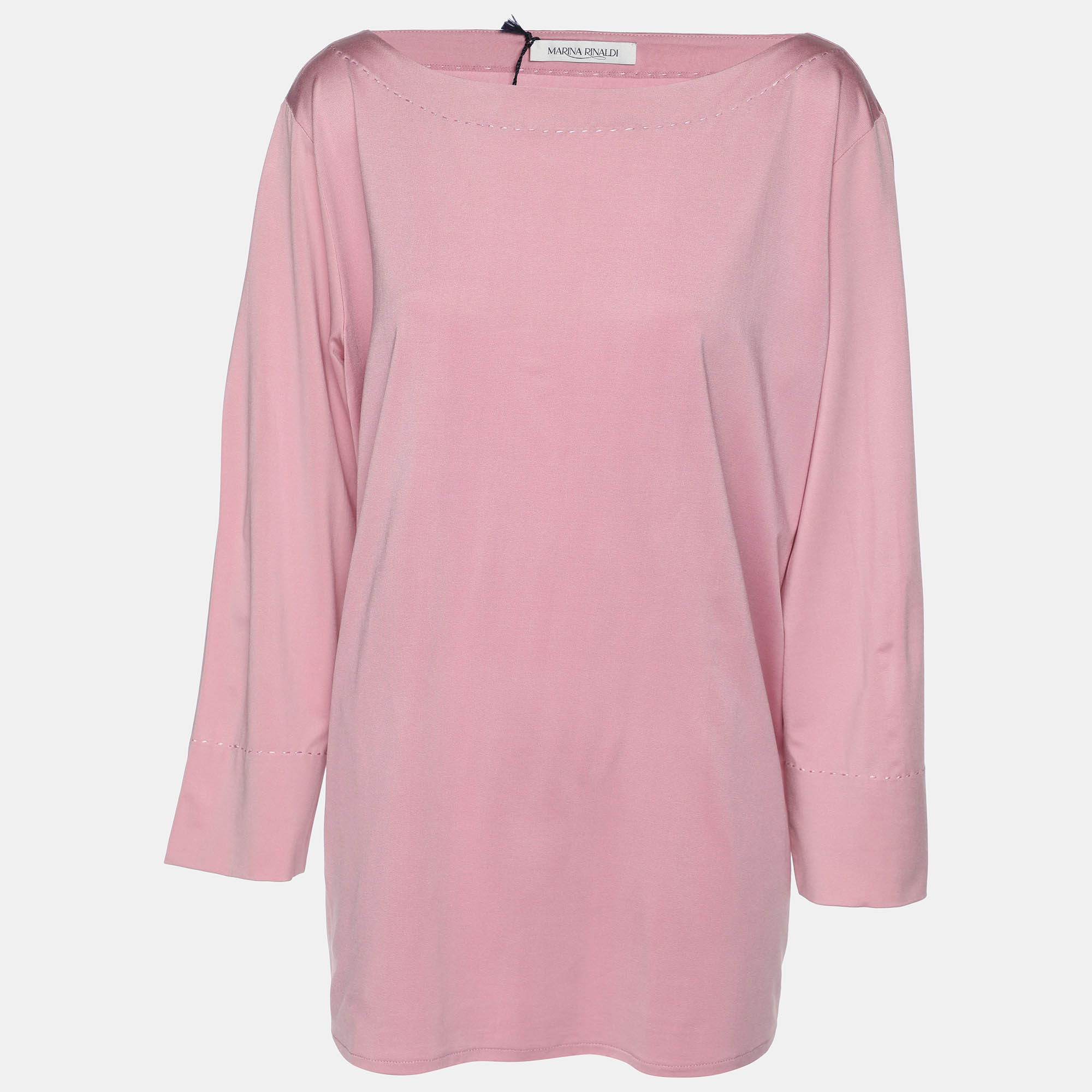 Marina Rinaldi Light Pink Jersey 3/4 Sleeve Tops L, Shirts & Tops - Luxury Closet