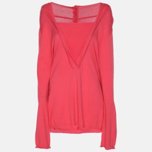 Voyage by Marina Rinaldi Pink Knit Full Sleeve Shrug L, Sweaters & Cardigans - Luxury Closet