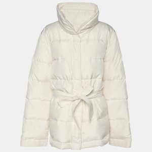 Voyage by Marina Rinaldi Cream Nylon Puffer Jacket M, Coats & Jackets - Luxury Closet catalog