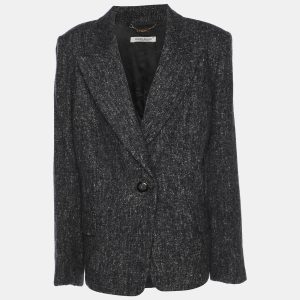Marina Rinaldi Grey Tweed Single Breasted Blazer L, Coats & Jackets - Luxury Closet catalog