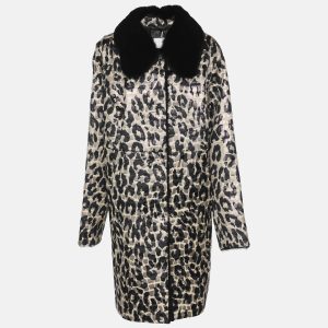 Voyage by Marina Rinaldi Multicolor Animal Print Jacquard Fur Jacket L, Coats & Jackets - Luxury Closet catalog