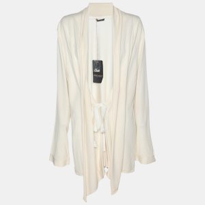 Marina Rinaldi Cream Knit Cardigan L, Sweaters & Cardigans - Luxury Closet catalog