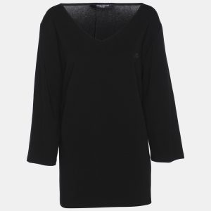 Marina Sport by Marina Rinaldi Black Jersey Logo T-Shirt L, Shirts & Tops - Luxury Closet catalog