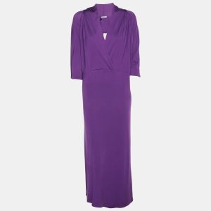 Marina Rinaldi Purple Jersey Midi Dress XL, Dresses - Luxury Closet