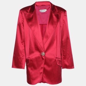 Marina Rinaldi Red Satin Single Breasted Blazer L, Coats & Jackets - Luxury Closet catalog