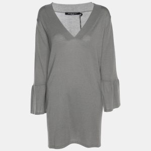 Marina Sport by Marina Rinaldi Grey Stretch Knit Long Sleeve V Neck Shirt L, Shirts & Tops - Luxury Closet catalog