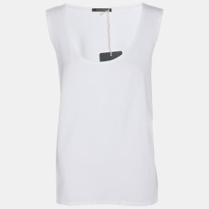 Marina Rinaldi Cream Jersey Scoop Neck Camisole L, Shirts & Tops - Luxury Closet catalog