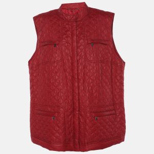 Marina Sport by Marina Rinaldi Red Quilted Nylon Light Vest Jacket L, Coats & Jackets - Luxury Closet catalog