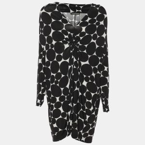 Marina Rinaldi Black/White Printed Jersey Knot Front Top XL, Shirts & Tops - Luxury Closet catalog