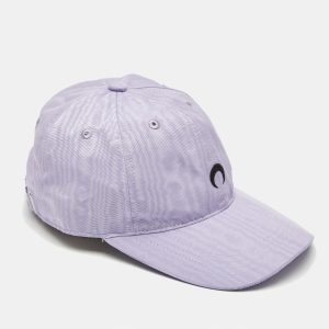 Marine Serre Lilac Moir&eacute; Branded Cap 60, Apparel & Accessories - Luxury Closet