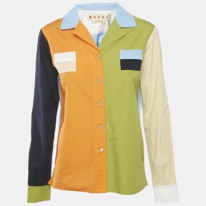 Marni Colorblocked Cotton Long Sleeve Shirt S, Shirts & Tops - Luxury Closet catalog