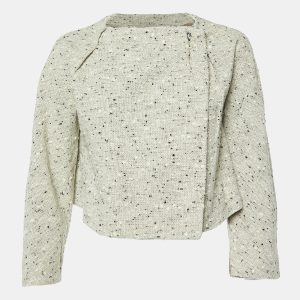 Marni Beige Boucle Tweed Wrap-Around Jacket M, Coats & Jackets - Luxury Closet catalog