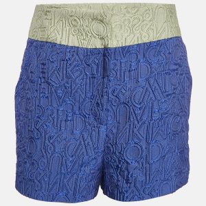 Mary Katrantzou Blue Alphabet Jacquard Safari Shorts M, Shorts - Luxury Closet